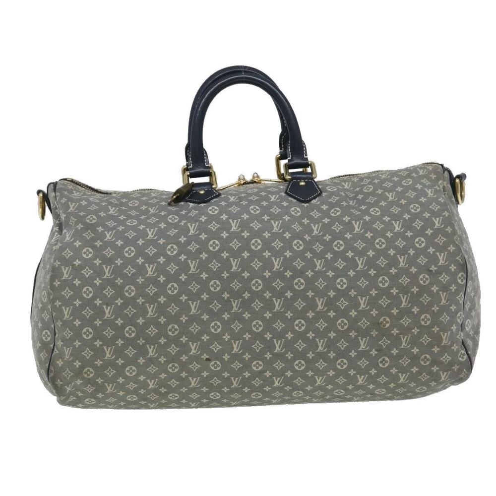 Louis Vuitton Monogram Idylle Speedy Voyage Handbag Navy Blue